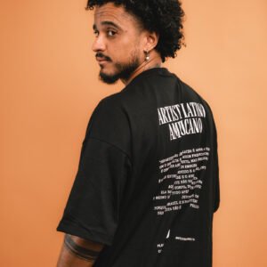 Camiseta Masculina Oversized "Artista Latino Americano"